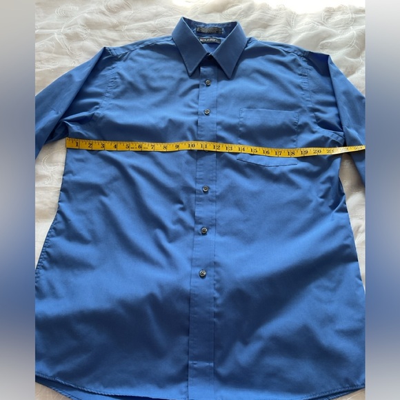 Puritan Men’s Medium 15/15 1/2 Blue Button Down Dress Shirt - Picture 5 of 11